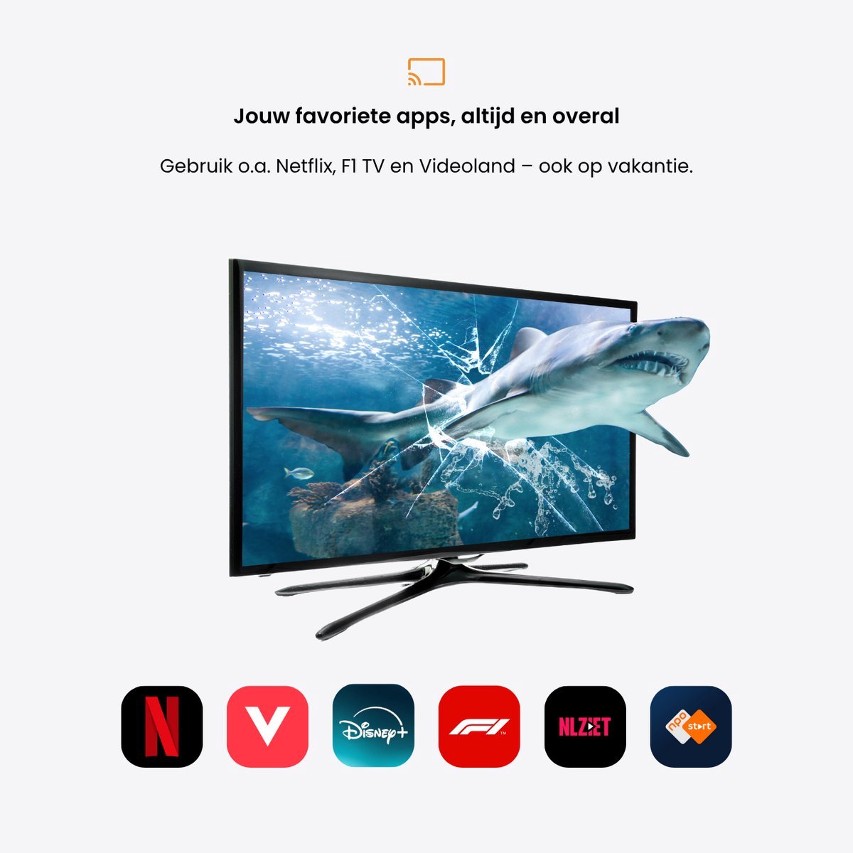 Chromecast met Google TV inhoud verpakking